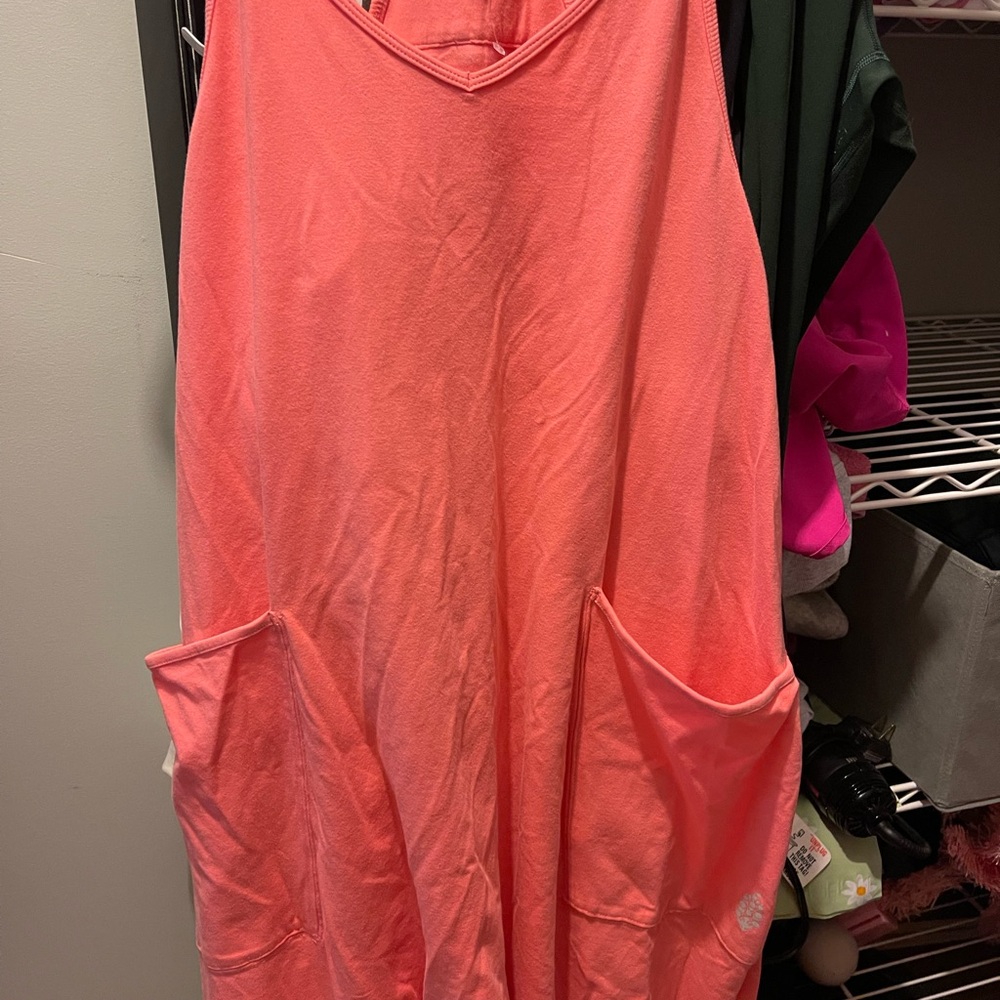 Coral onesie free people movement